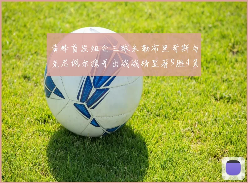 黄蜂首发组合三球米勒布里奇斯与克尼佩尔携手出战战绩显著9胜4负